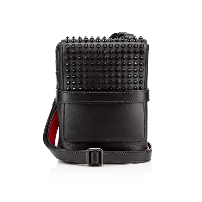 Men Benech Reporter Reporter Bag 8211 Calf Leather And Spikes 8211 Black Black Christian Louboutin Crossbody Bags Men Benech Reporter Reporter Bag 8211 Calf Leather And Spikes 8211 Black Black Christian Louboutin Crossbody Bags