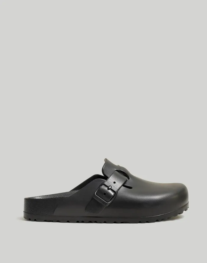 Men Birkenstock Boston EVA Clogs Black Madewell Sandals