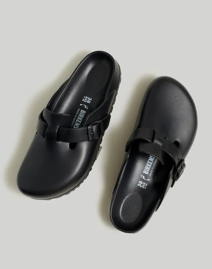 Men Birkenstock Boston EVA Clogs Black Madewell Sandals