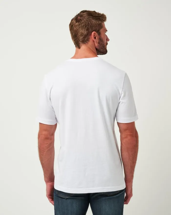 Men BOSTON RED SOX IN THE DUGOUT TEE White TravisMathew Tees