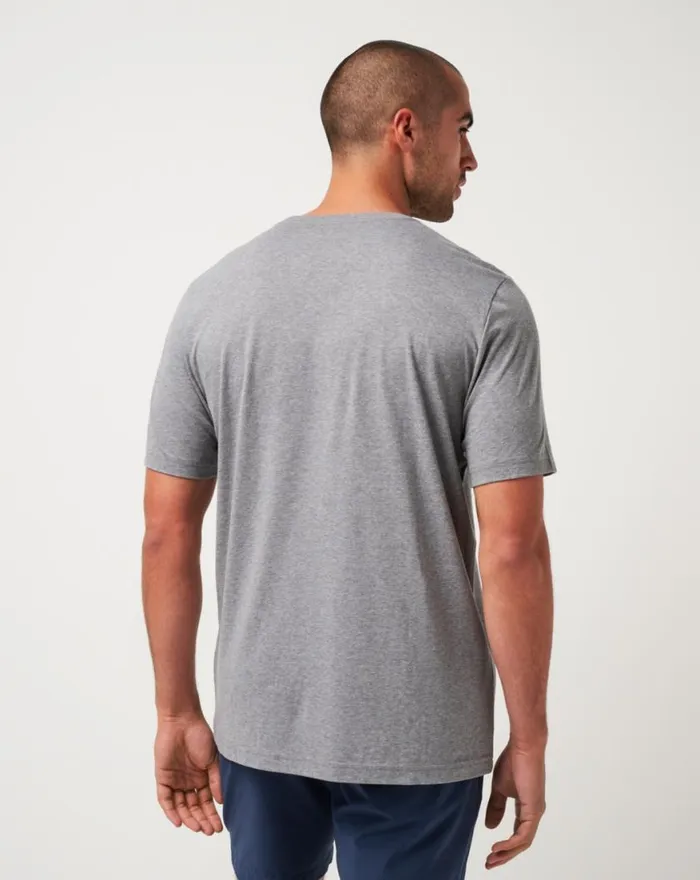 Men BOSTON RED SOX STRIKE ONE TEE Heather Grey TravisMathew Tees