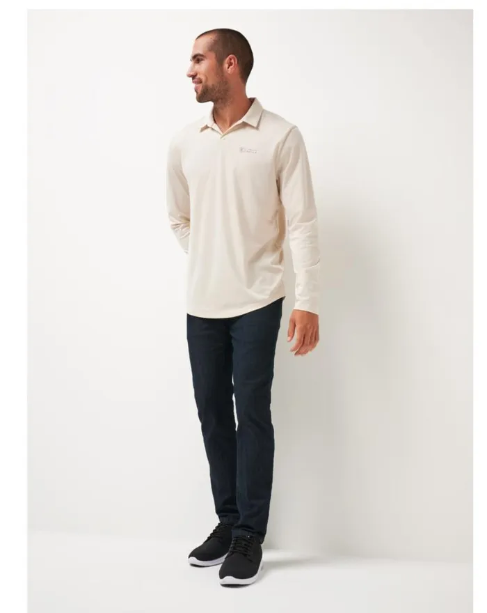 Men BURNLEY RUN AWAY POLO Moonbeam TravisMathew Polos