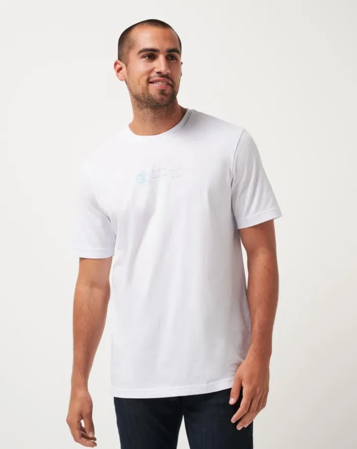 Men BURNLEY SLIDE SHOW TEE White TravisMathew Tees