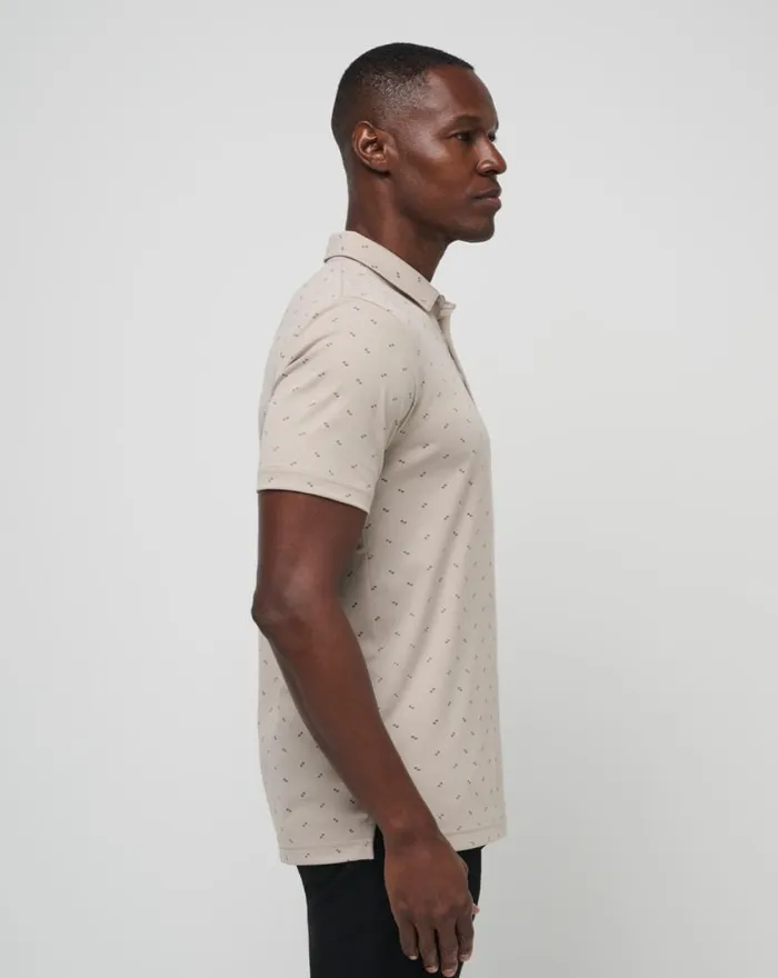 Men CANYON HIKE POLO Oxford Tan TravisMathew Polos