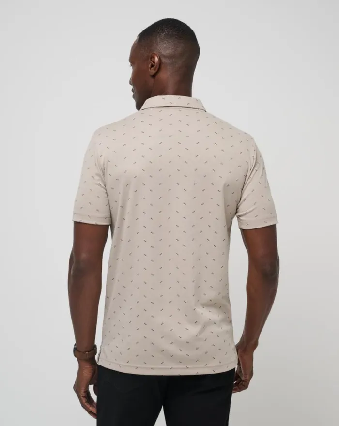 Men CANYON HIKE POLO Oxford Tan TravisMathew Polos
