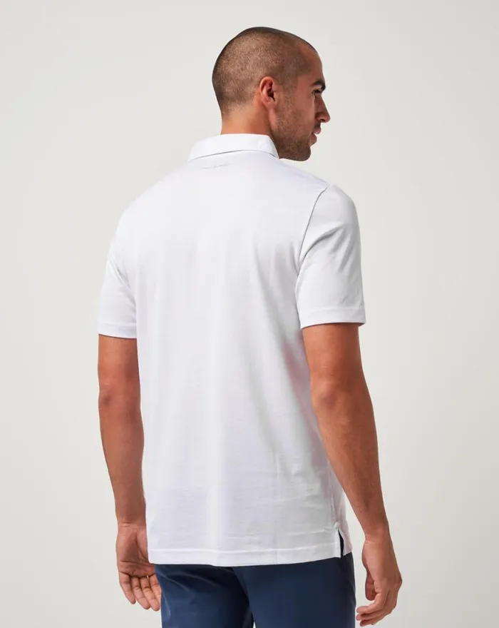 Men CHICAGO CUBS THE ZINNA POLO White TravisMathew Polos
