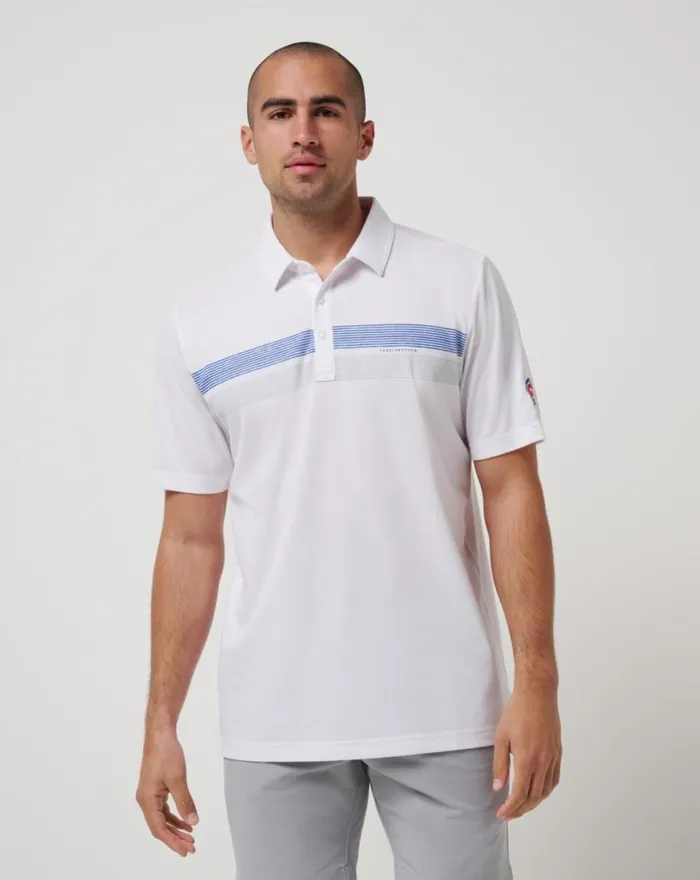 Men CHICAGO CUBS TOP RECRUIT POLO White TravisMathew Polos