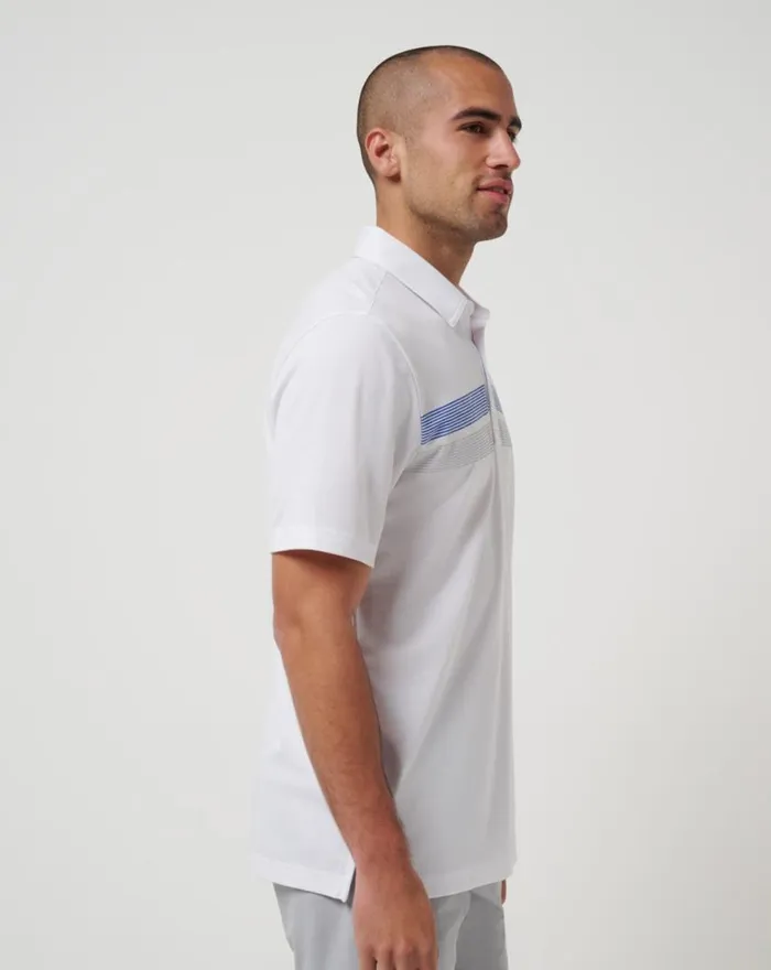 Men CHICAGO CUBS TOP RECRUIT POLO White TravisMathew Polos