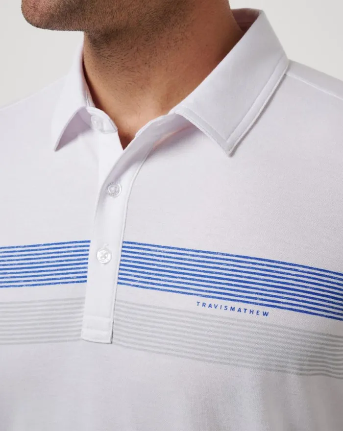 Men CHICAGO CUBS TOP RECRUIT POLO White TravisMathew Polos
