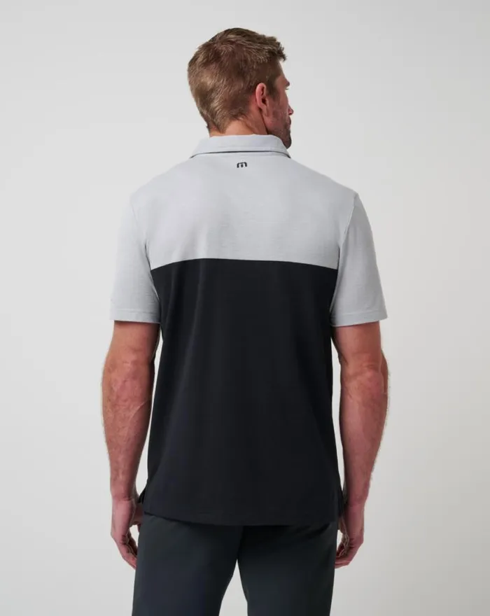 Men CINCINNATI REDS HOME RUN LEADER POLO Heather Greyblack TravisMathew Polos