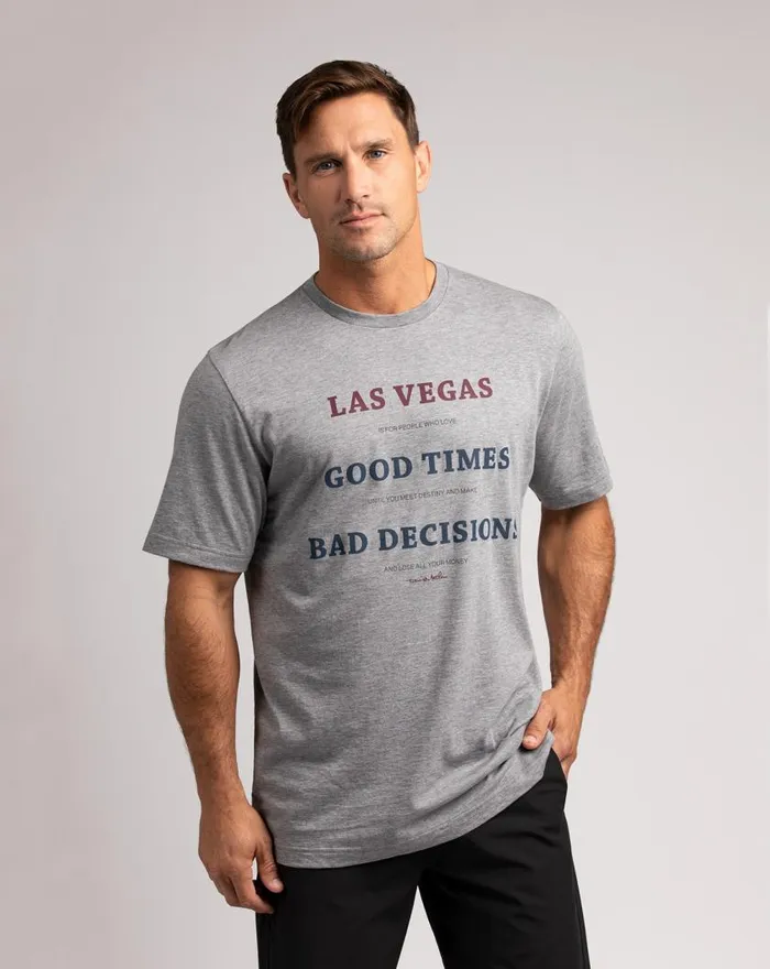 Men CIRCUS ACT TEE Heather Grey TravisMathew Tees