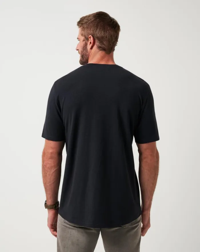 Men CLOUD CREW TEE Black TravisMathew Tees