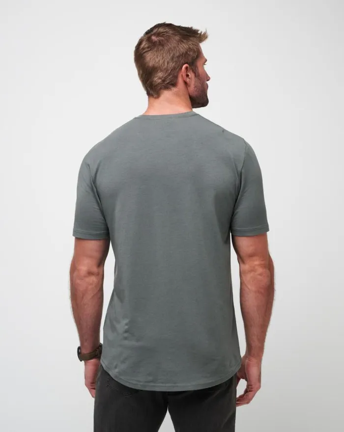Men CLOUD CREW TEE Dark Olive TravisMathew Tees