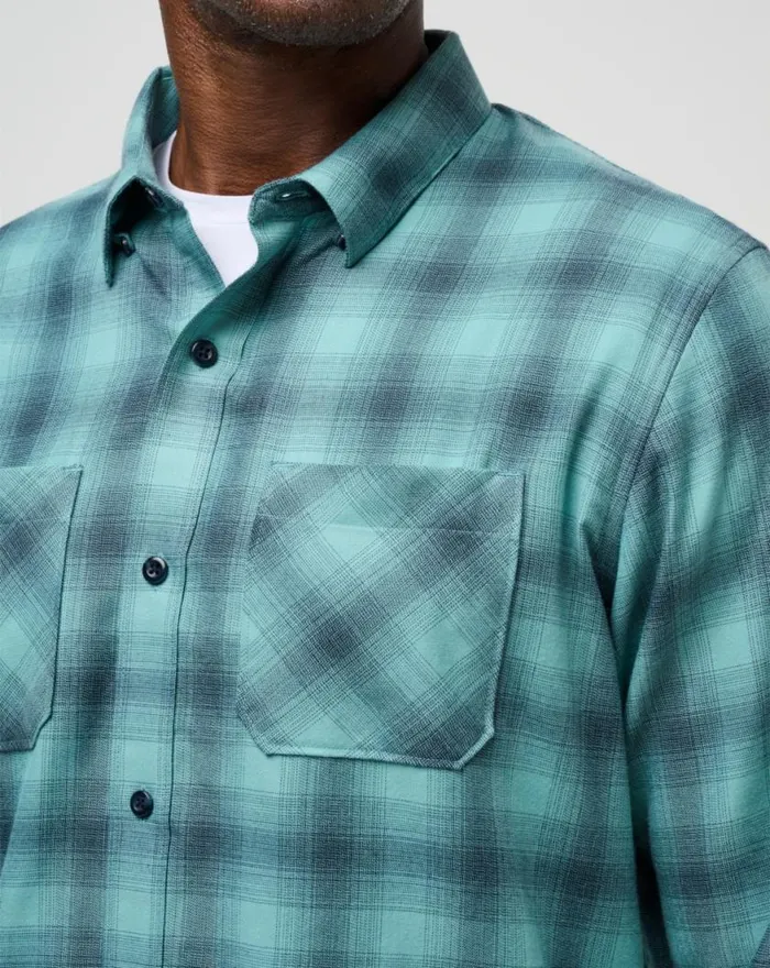 Men CLOUD FLANNEL PLAID BUTTONUP Total Eclipsecameo TravisMathew ButtonUps Men CLOUD FLANNEL PLAID BUTTONUP Total Eclipsecameo TravisMathew ButtonUps