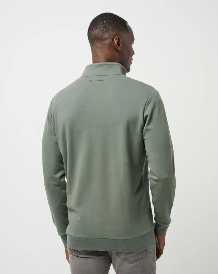 Men CLOUD QUARTER ZIP 20 Dark Olive TravisMathew Quarter Zips