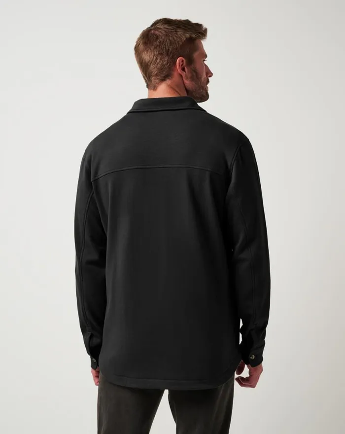 Men CLOUD SHIRT JACKET Black TravisMathew ButtonUps