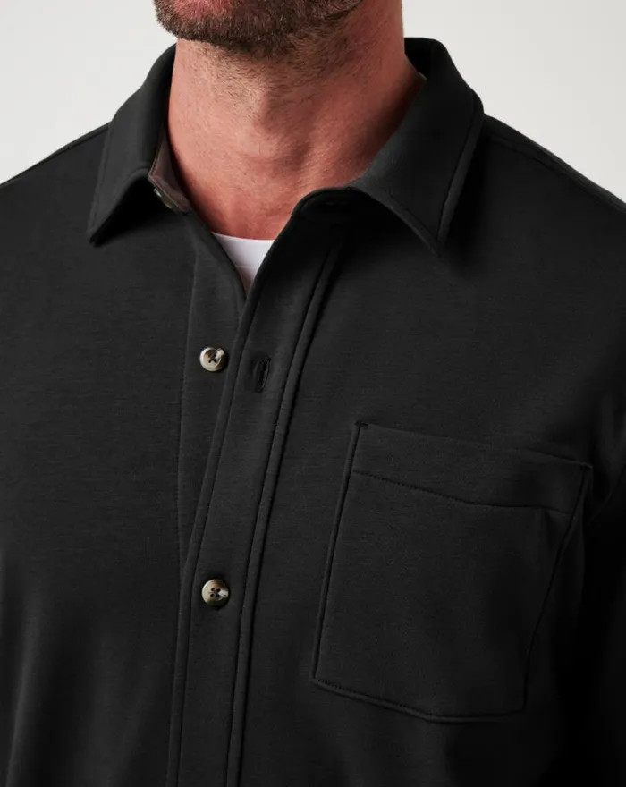 Men CLOUD SHIRT JACKET Black TravisMathew ButtonUps