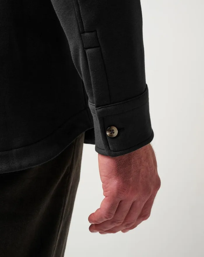 Men CLOUD SHIRT JACKET Black TravisMathew ButtonUps