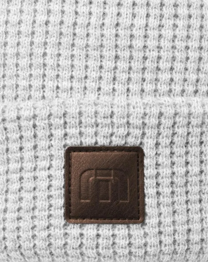 Men CLOUD WAFFLE BEANIE Heather Grey TravisMathew Beanies