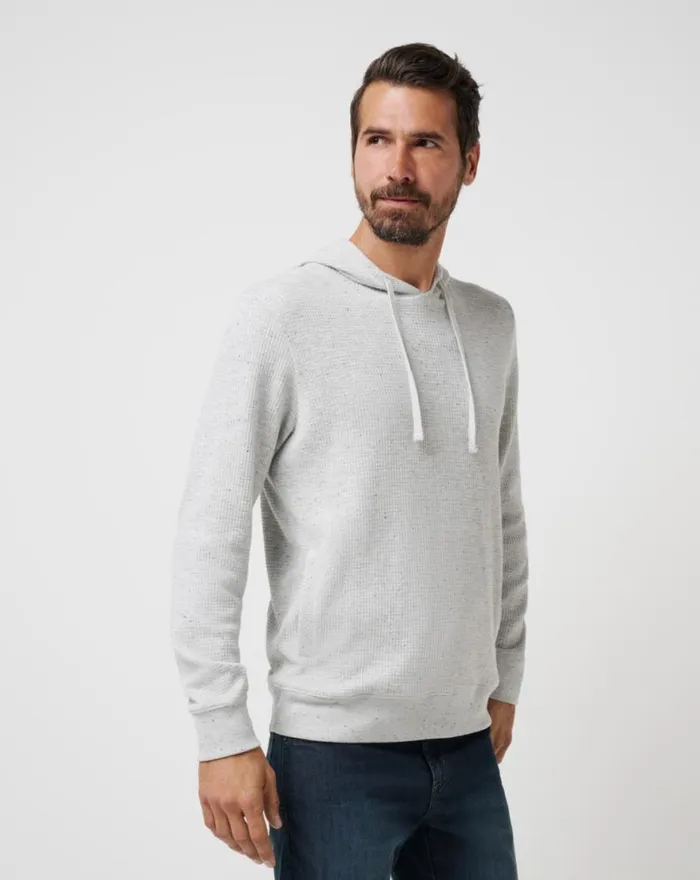 Men CLOUD WAFFLE HOODIE Light Grey TravisMathew Hoodies and Sweatshirts Men CLOUD WAFFLE HOODIE Light Grey TravisMathew Hoodies and Sweatshirts