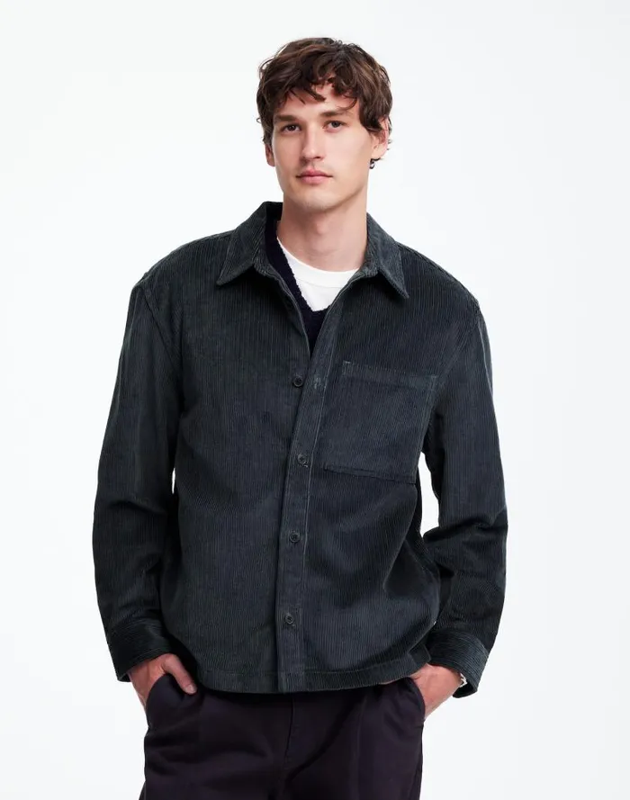 Men Corduroy ShirtJacket Midnight Forest Madewell Shirts