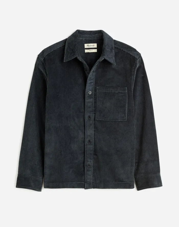 Men Corduroy ShirtJacket Midnight Forest Madewell Shirts