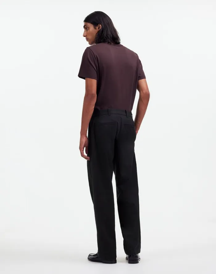 Men CottonWool Blend Trousers True Black Madewell Pants