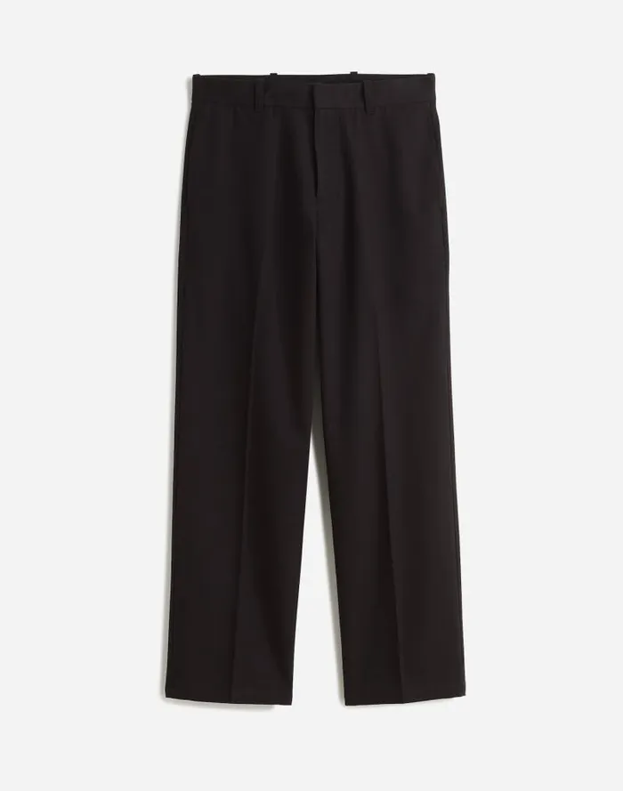 Men CottonWool Blend Trousers True Black Madewell Pants