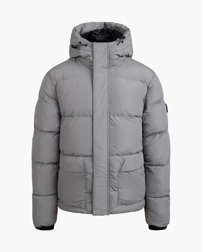 Men Cruyff Jackets Commercial Puffer Charcoal Grey