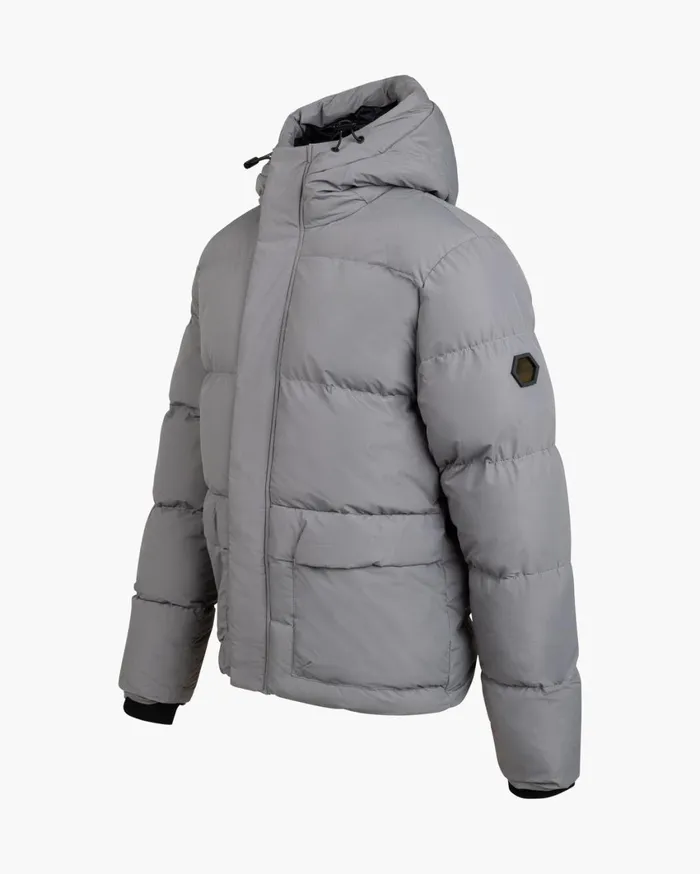 Men Cruyff Jackets Commercial Puffer Charcoal Grey Men Cruyff Jackets Commercial Puffer Charcoal Grey