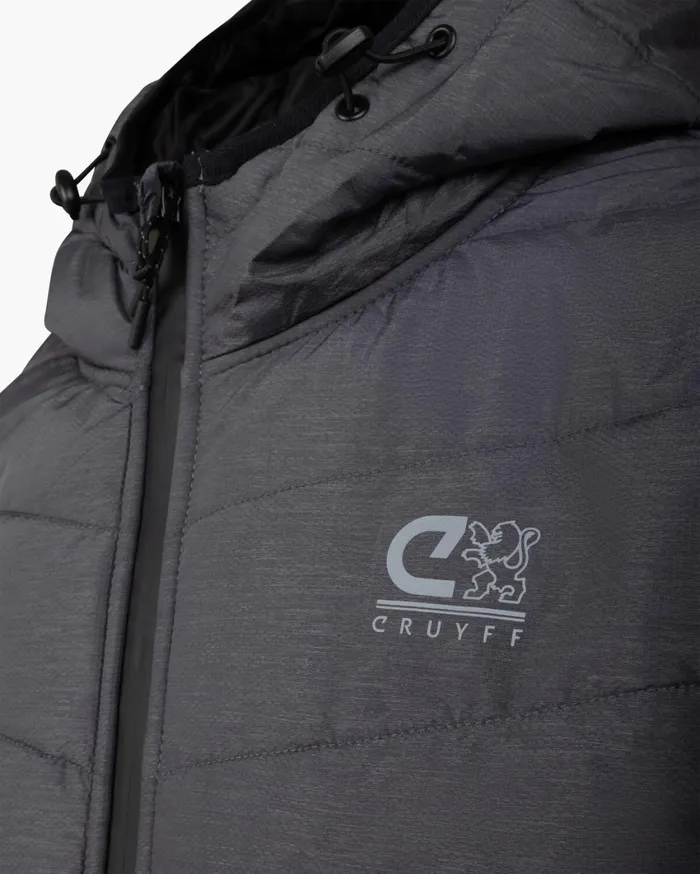 Men Cruyff Jackets Explore Quilted Jacket Light Grey Men Cruyff Jackets Explore Quilted Jacket Light Grey