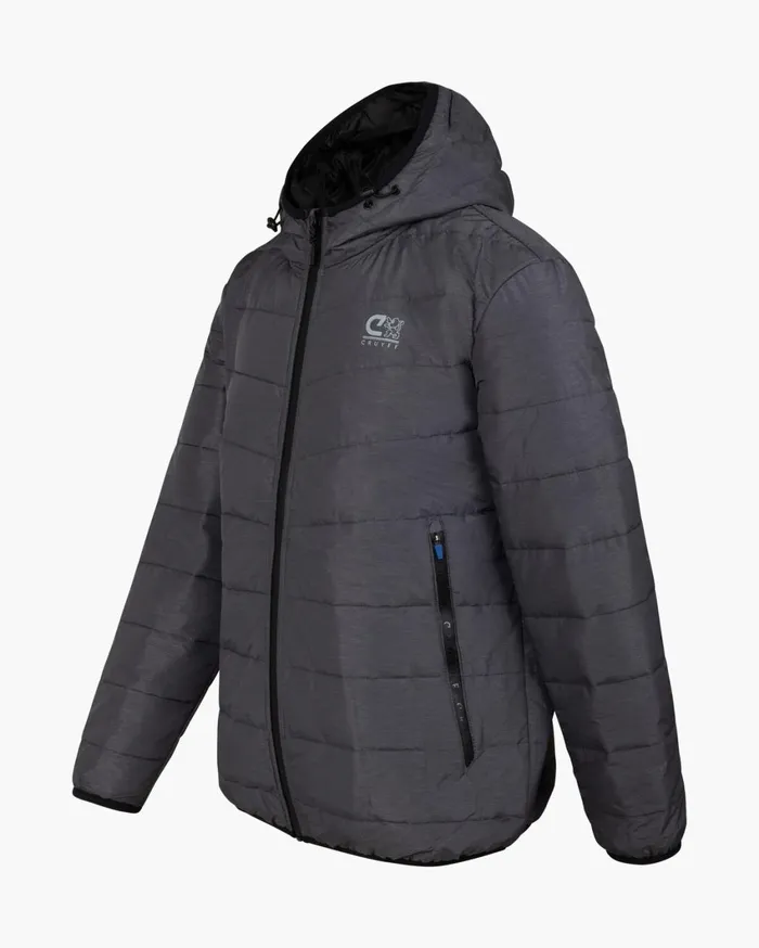 Men Cruyff Jackets Explore Quilted Jacket Light Grey Men Cruyff Jackets Explore Quilted Jacket Light Grey