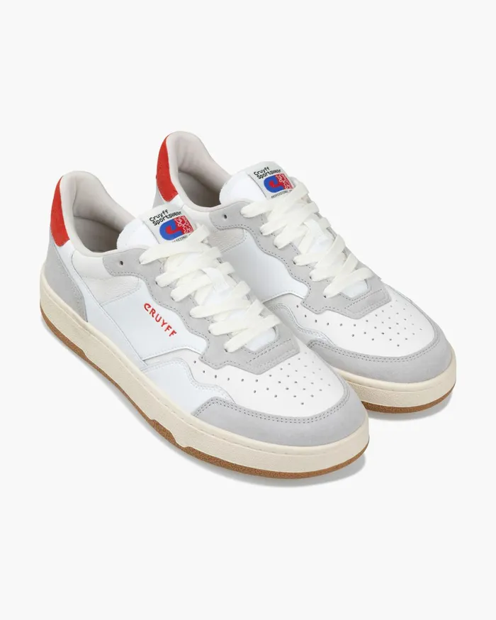 Men Cruyff Sneakers Delux Pro Whiteblue Men Cruyff Sneakers Delux Pro Whiteblue
