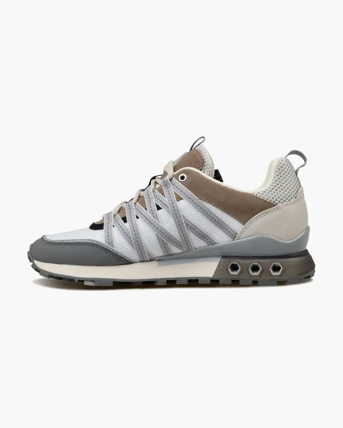 Men Cruyff Sneakers Fearia HexTech Whitebrown Men Cruyff Sneakers Fearia HexTech Whitebrown