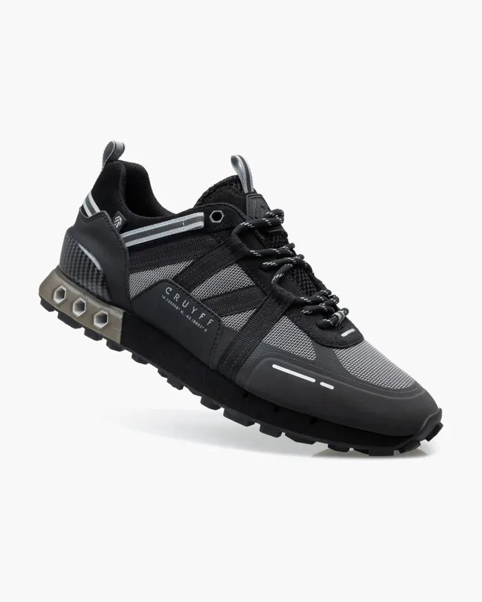 Men Cruyff Sneakers Interlace HexTech Montserrat Black Men Cruyff Sneakers Interlace HexTech Montserrat Black
