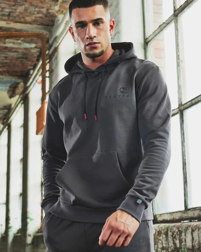 Men Cruyff Sweats and Hoodies A Pro Hoodie Light Grey Men Cruyff Sweats and Hoodies A Pro Hoodie Light Grey