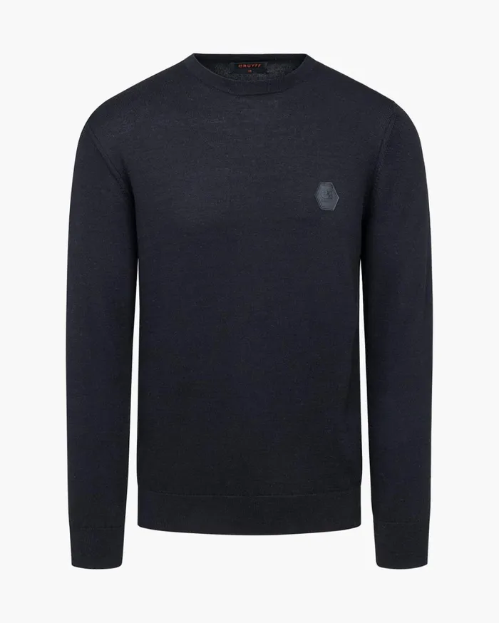 Men Cruyff Sweats and Hoodies Basco Jumper Black