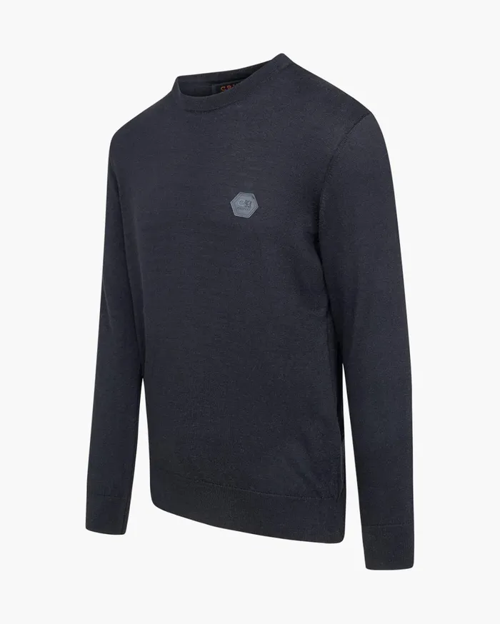 Men Cruyff Sweats and Hoodies Basco Jumper Black Men Cruyff Sweats and Hoodies Basco Jumper Black