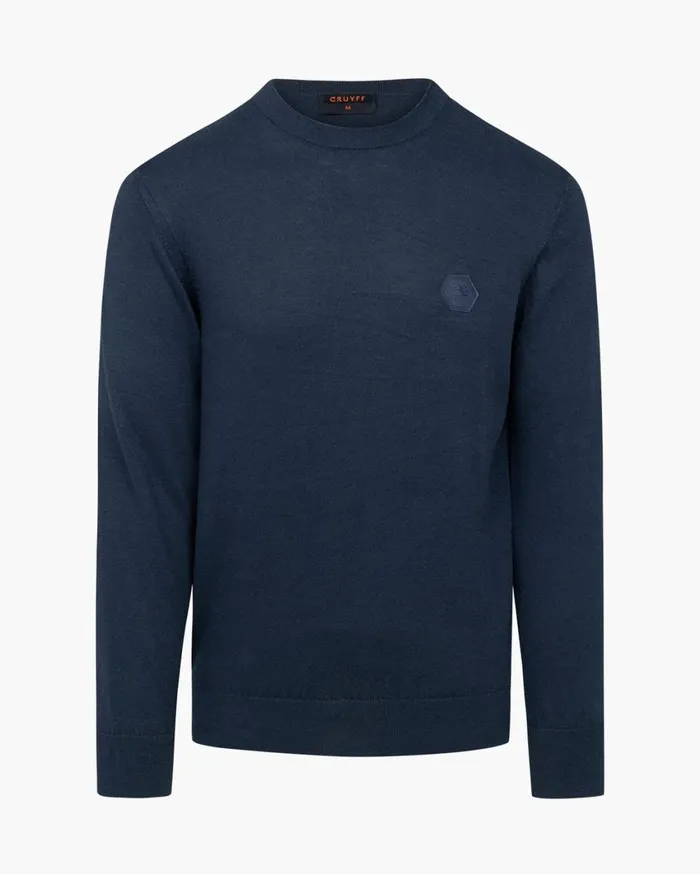 Men Cruyff Sweats and Hoodies Basco Jumper Navy