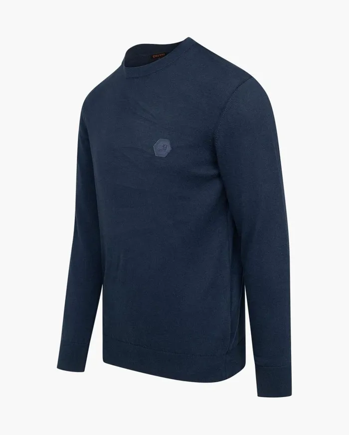 Men Cruyff Sweats and Hoodies Basco Jumper Navy Men Cruyff Sweats and Hoodies Basco Jumper Navy
