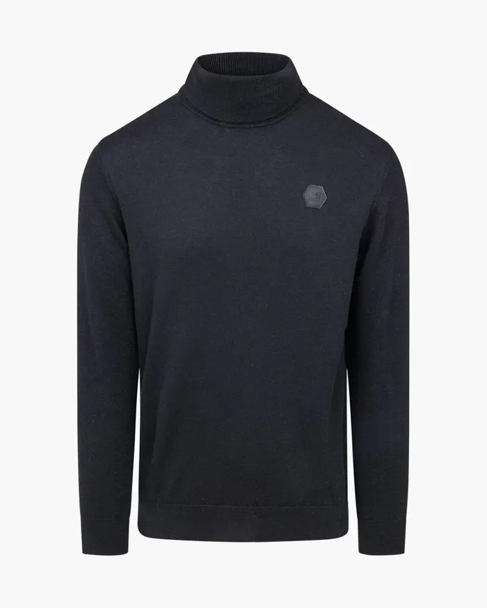 Men Cruyff Sweats and Hoodies Basco Turtle Neck Black