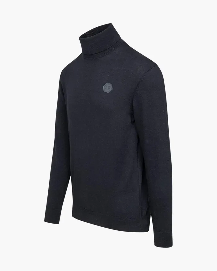 Men Cruyff Sweats and Hoodies Basco Turtle Neck Black Men Cruyff Sweats and Hoodies Basco Turtle Neck Black