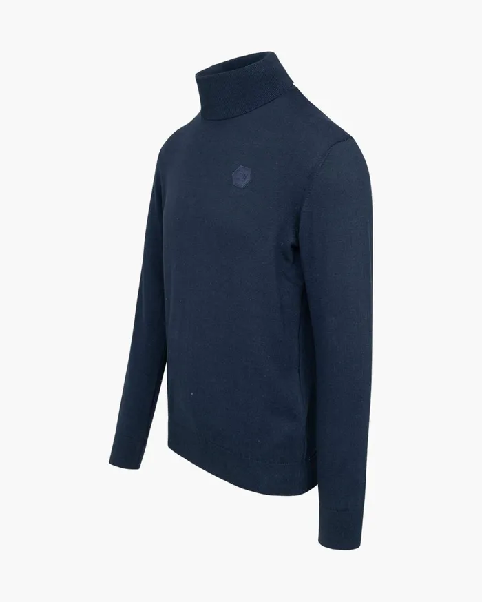 Men Cruyff Sweats and Hoodies Basco Turtle Neck Navy Men Cruyff Sweats and Hoodies Basco Turtle Neck Navy