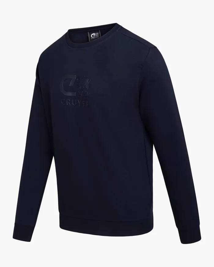 Men Cruyff Sweats and Hoodies Classic Crewneck Navy Men Cruyff Sweats and Hoodies Classic Crewneck Navy