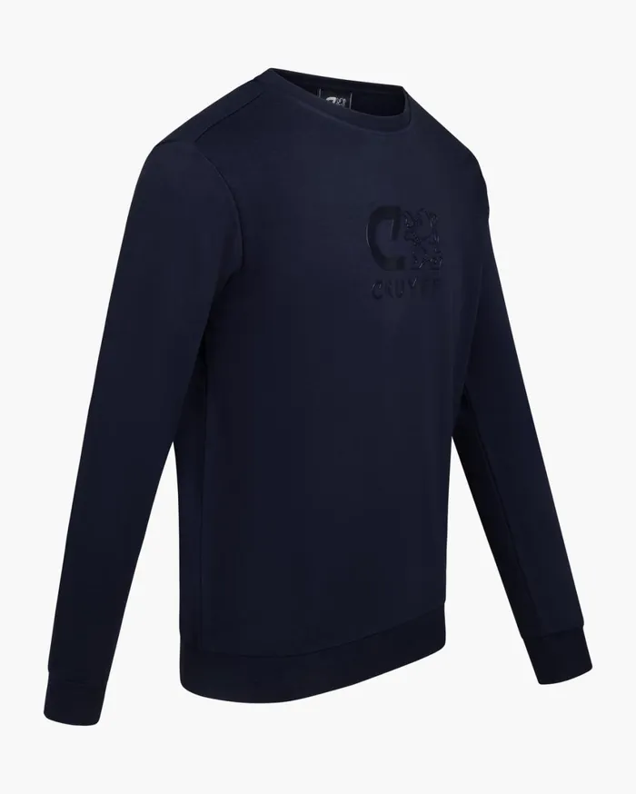 Men Cruyff Sweats and Hoodies Classic Crewneck Navy Men Cruyff Sweats and Hoodies Classic Crewneck Navy