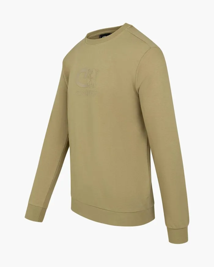 Men Cruyff Sweats and Hoodies Classic Crewneck Sand Men Cruyff Sweats and Hoodies Classic Crewneck Sand