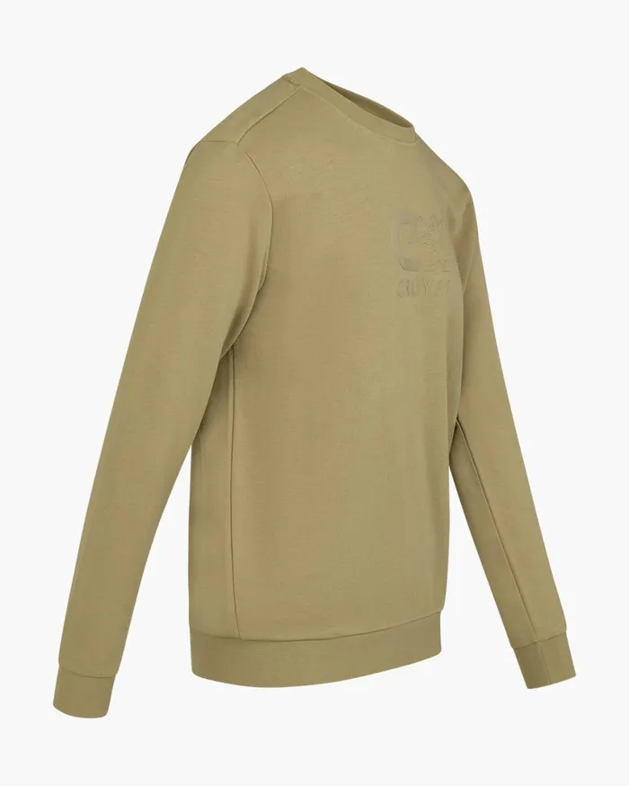 Men Cruyff Sweats and Hoodies Classic Crewneck Sand Men Cruyff Sweats and Hoodies Classic Crewneck Sand