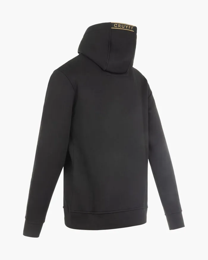 Men Cruyff Sweats and Hoodies Fuzeknit Lasercut Hoodie Blackgold Men Cruyff Sweats and Hoodies Fuzeknit Lasercut Hoodie Blackgold