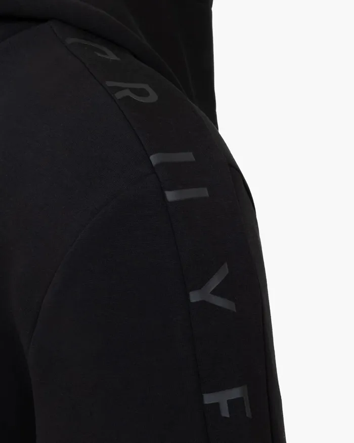 Men Cruyff Sweats and Hoodies Ignite Tape Hood Black Men Cruyff Sweats and Hoodies Ignite Tape Hood Black