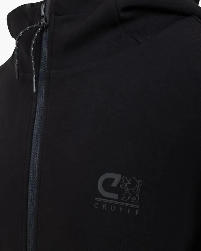 Men Cruyff Sweats and Hoodies Ignite Tape Hood Black Men Cruyff Sweats and Hoodies Ignite Tape Hood Black